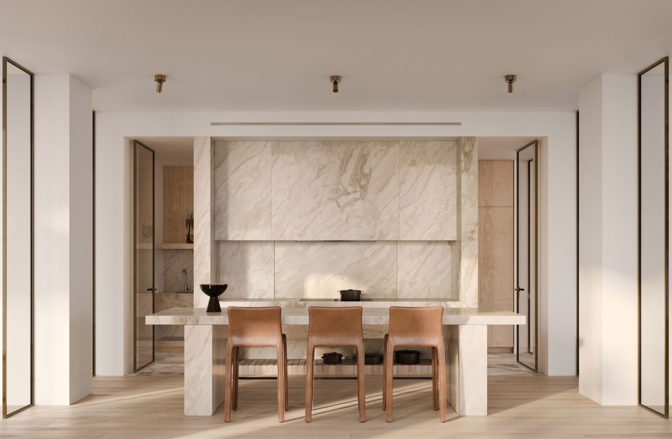 Gabriel Saunders Claremont Street 35 Penthouse Kitchen